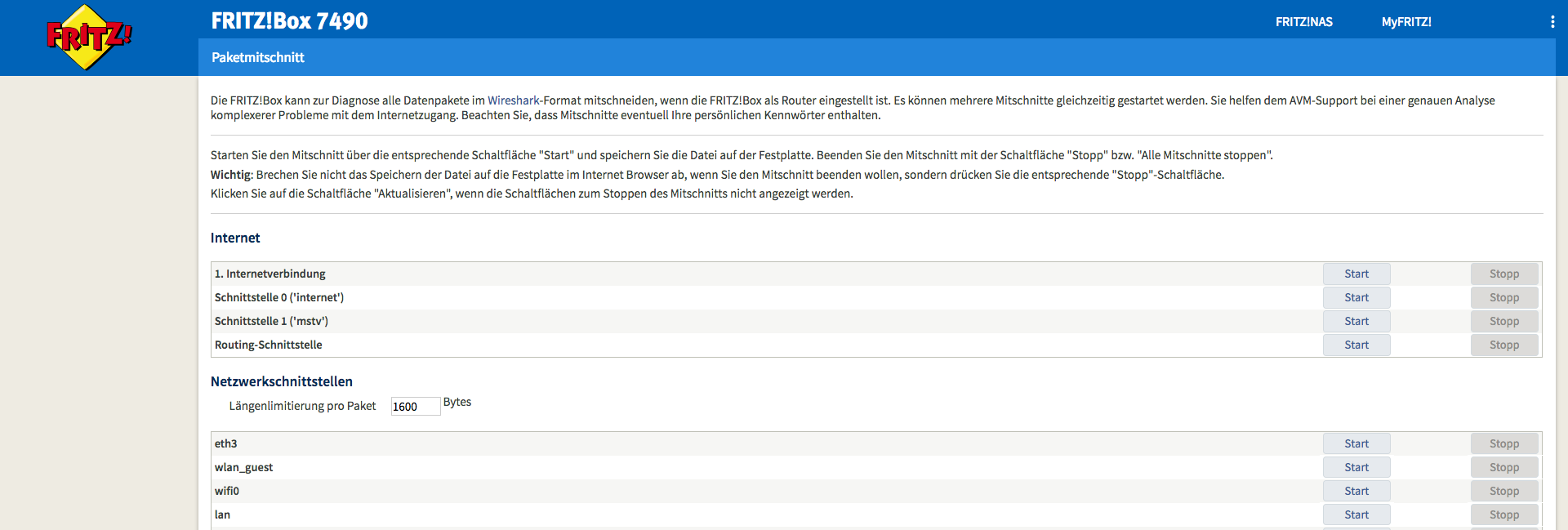 FRITZ!Box HTTP Traffic Sniffing