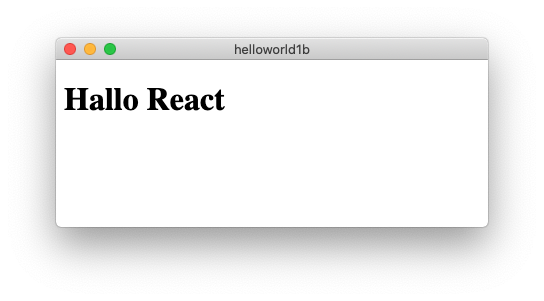 Electron Demo App mit React